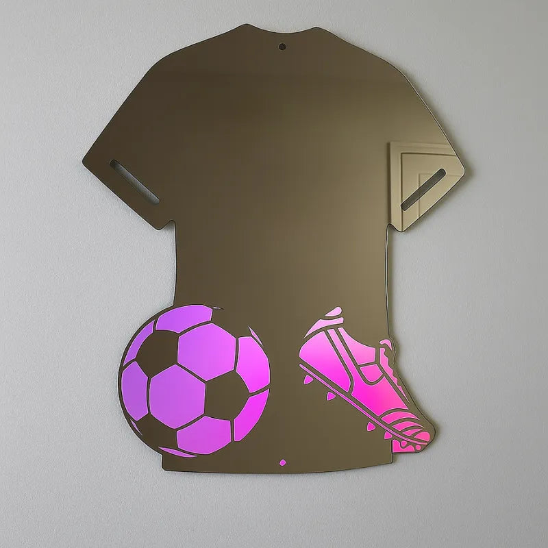 LumiGoal™ - Maillot Miroir LED Personnalisé