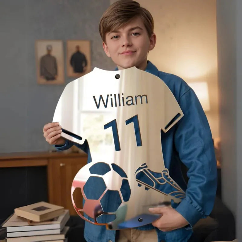 LumiGoal™ - Maillot Miroir LED Personnalisé