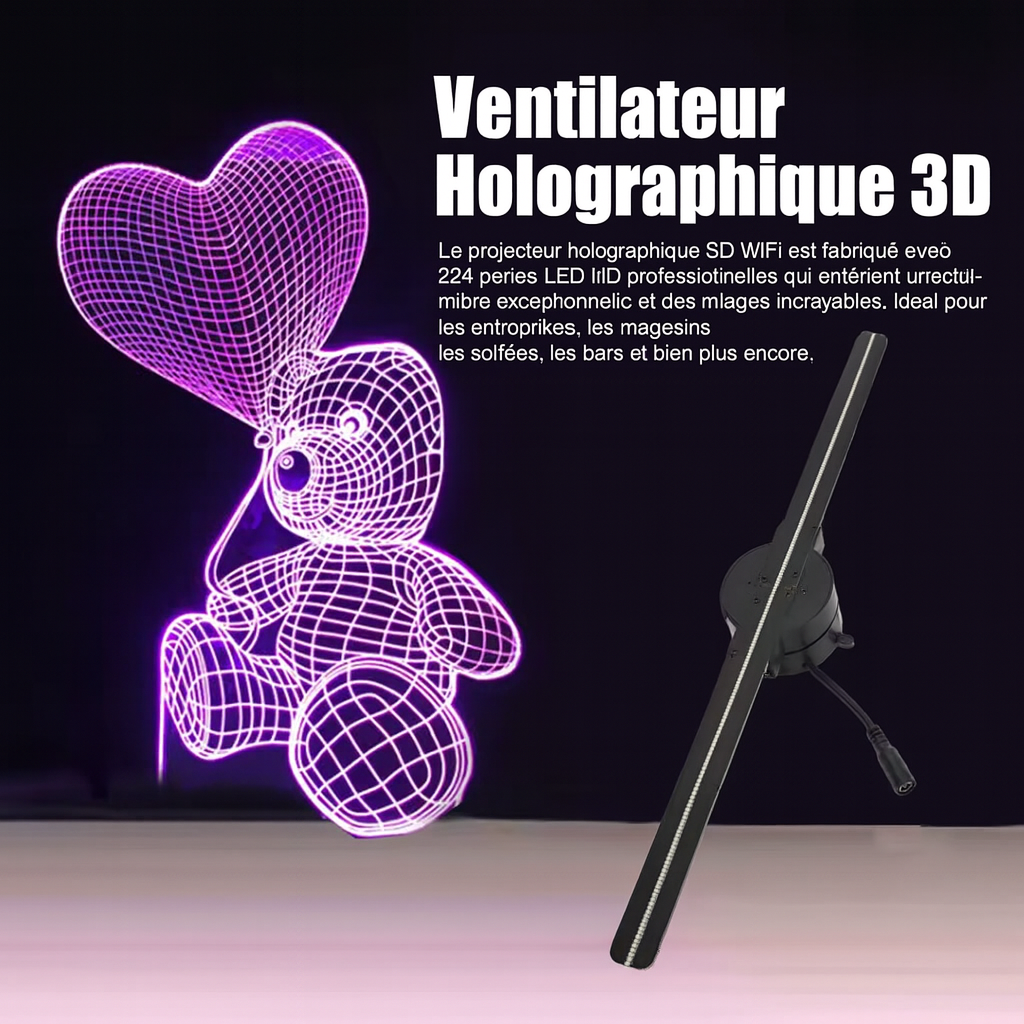Ventilateur Holographique 3D