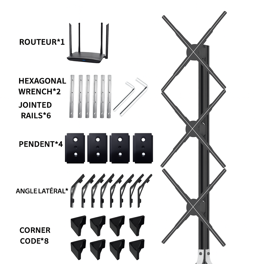 Ventilateur Holographique 3D
