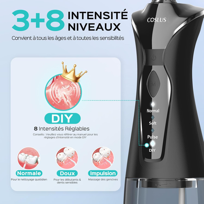 🦷 COSLUS Hydropulseur Dentaire Portable – Jet Haute Pression