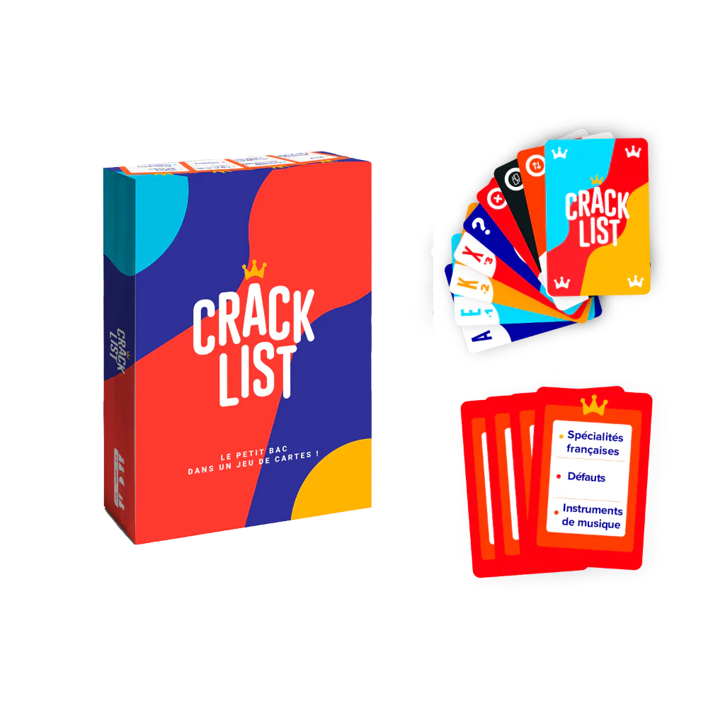 Crack List – Le Jeu de Cartes Hilarant pour Toute la Famille