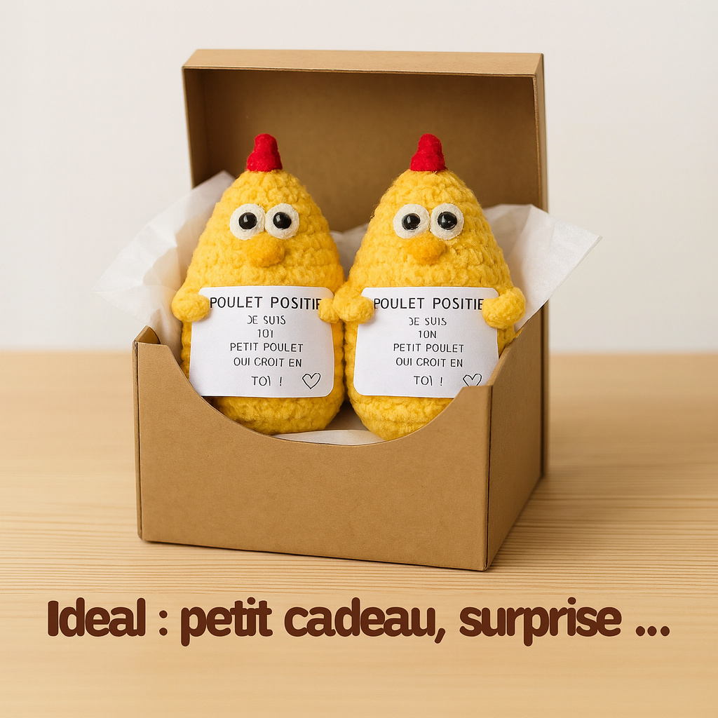 Poulet Positif™ — La petite mascotte qui illumine tes journées