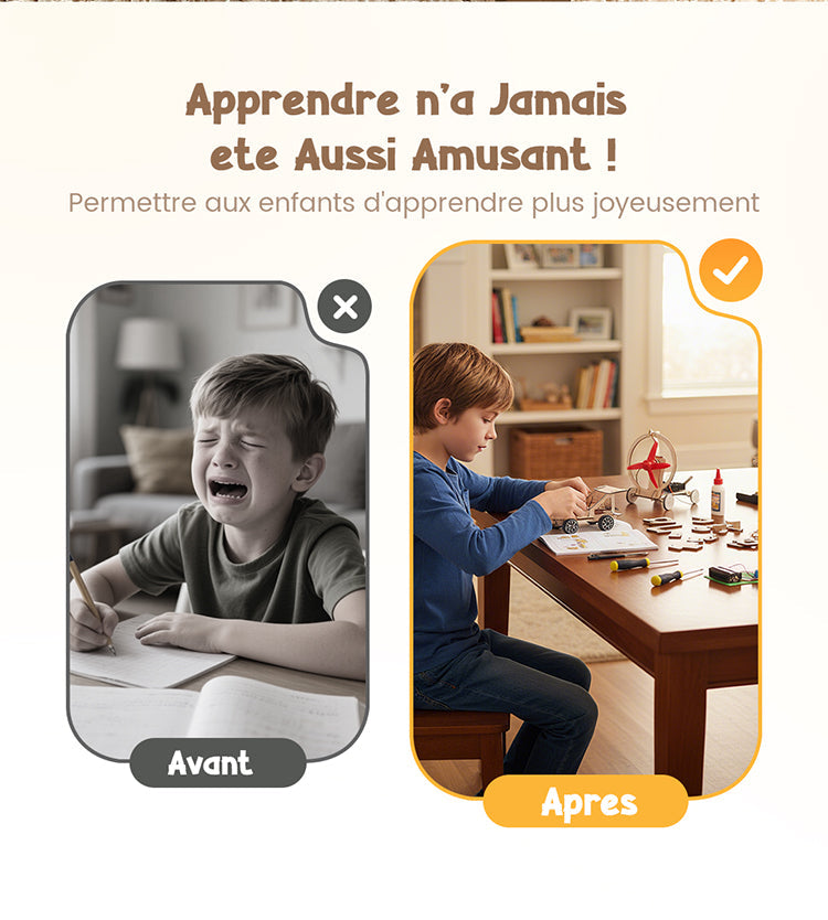 Kit de Construction STEM en Bois pour Enfants | Les Petiots™