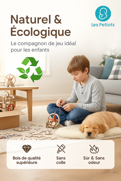 Kit de Construction STEM en Bois pour Enfants | Les Petiots™